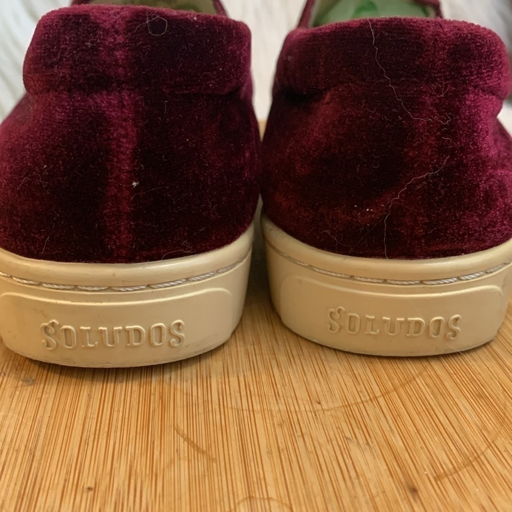 Soludos | Sangria 3D Llama Velvet Smoking Slip On Sneaker Slipper Shoes 6.5 - Picture 11 of 17